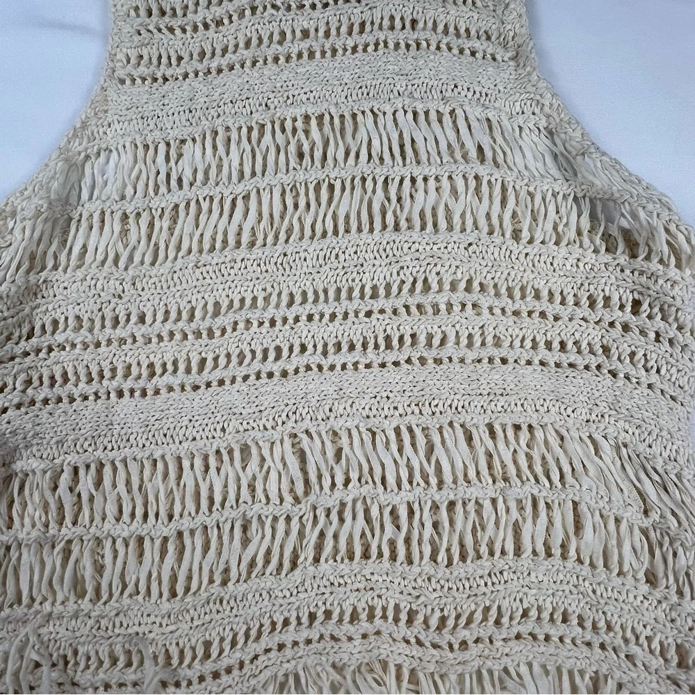 American Eagle Outfitters -Women’s Crochet Tank Top - Tan - Medium - Picture 8 of 9
